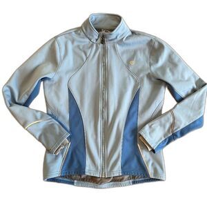 Pearl Izumi Blue Full Zip Front Cycling Jacket Medium Active Athletic Biking